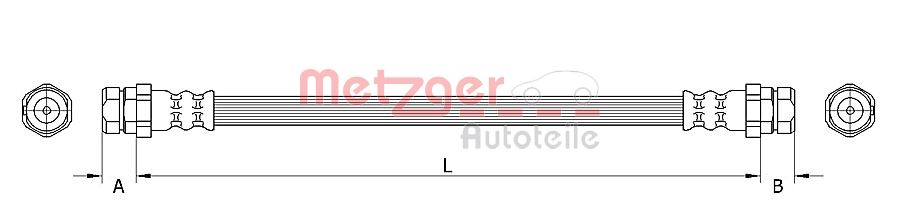 METZGER 4110634 Bremsschlauch